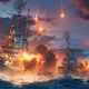 Promotional art for World of Warships.
